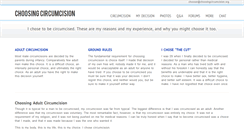 Desktop Screenshot of choosingcircumcision.org